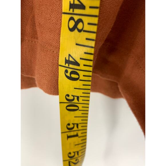 Liz Claiborne Rust Sleeveless Button Down Belted Jumpsuit Size M - Picture 7 of 8